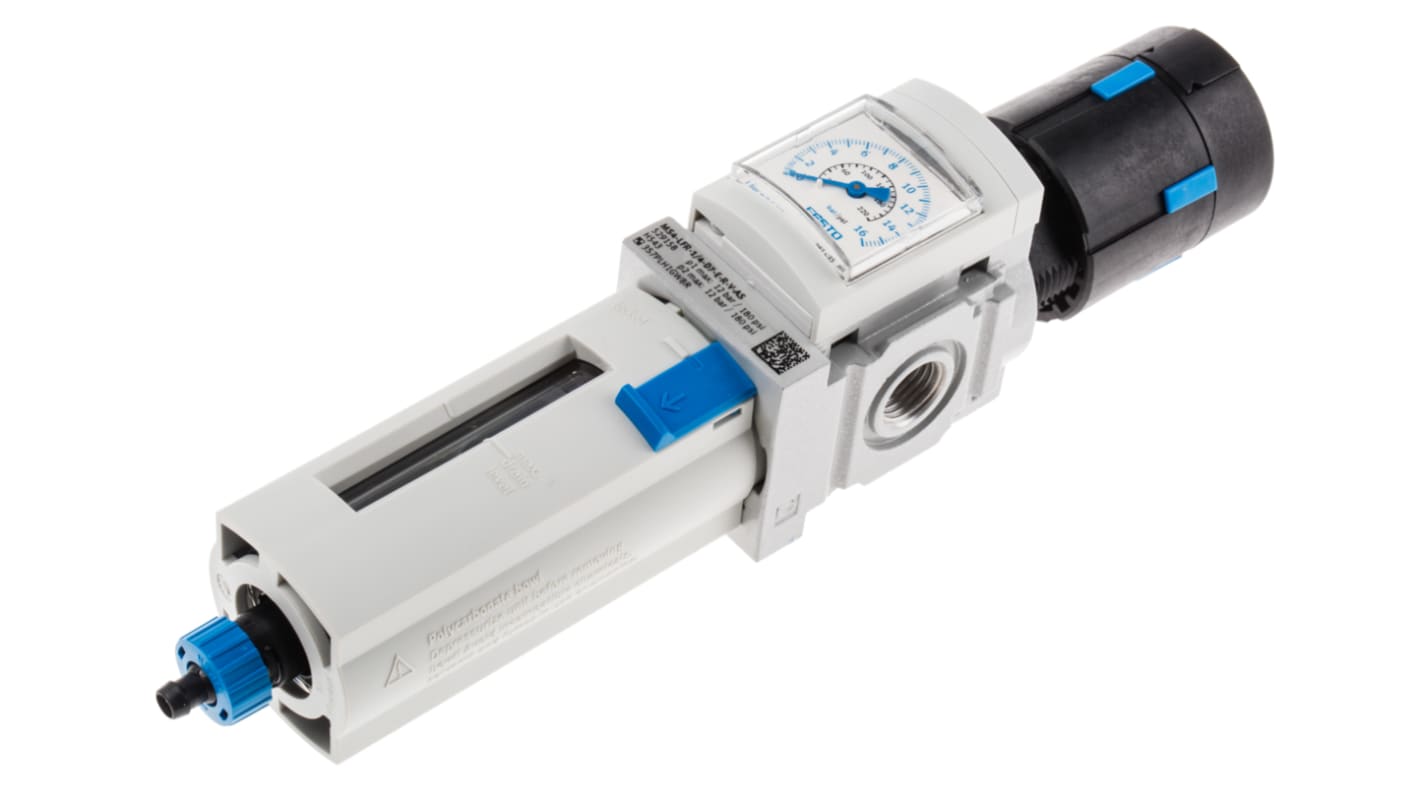 Festo MS4-LFR Filter Regulator, 40μm, G 1/4, Automatic, 12 bar, 529158