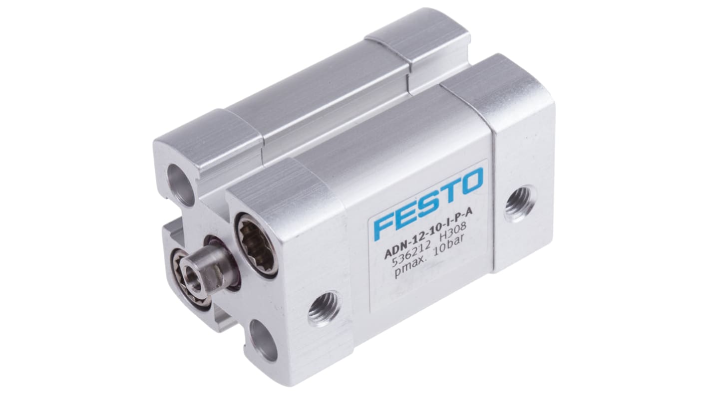 Festo Pneumatic Cylinder - 536212, 12mm Bore, 10mm Stroke, ADN Series, Double Acting