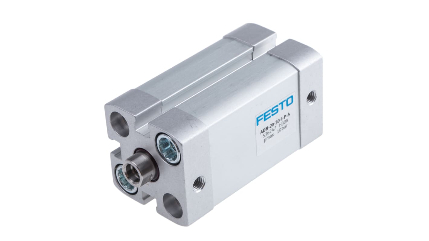 Festo Pneumatic Cylinder - 536247, 20mm Bore, 30mm Stroke, ADN Series, Double Acting