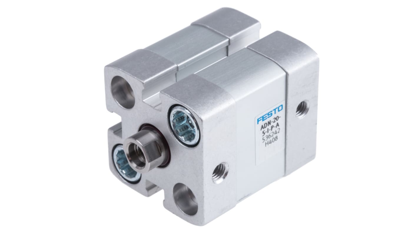 Festo Pneumatic Cylinder - 536242, 20mm Bore, 5mm Stroke, ADN Series, Double Acting