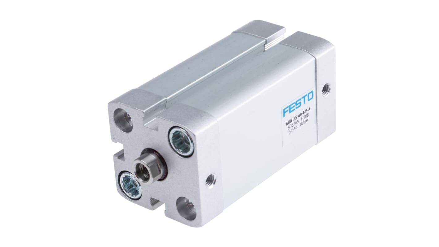 Festo Pneumatic Cylinder - 536265, 25mm Bore, 40mm Stroke, ADN Series, Double Acting