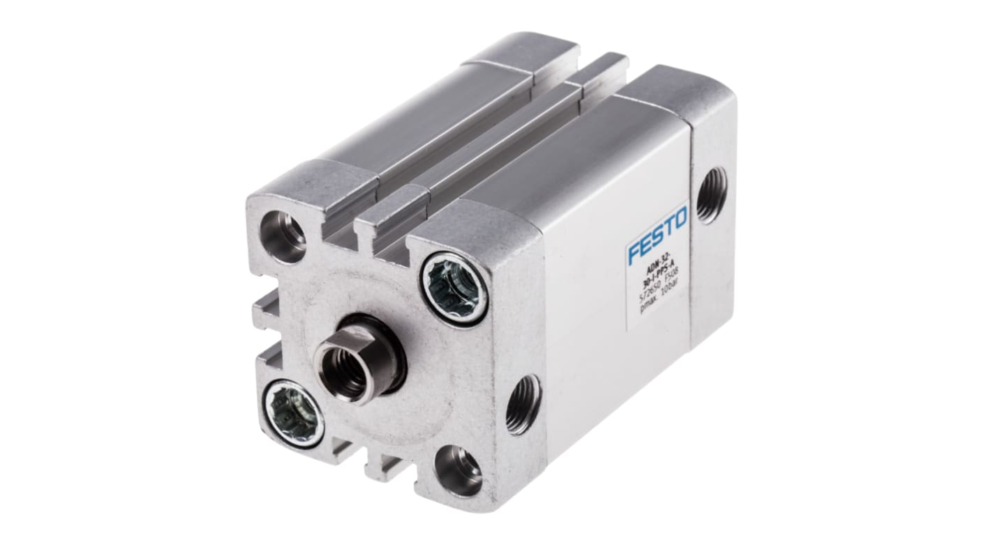 Festo Pneumatic Cylinder - 572650, 32mm Bore, 20mm Stroke, ADN Series, Double Acting