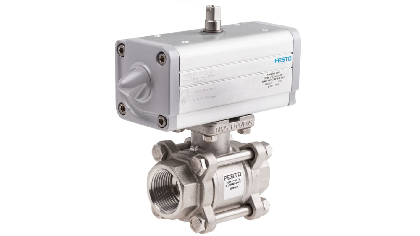 Festo Ball Valve type Pneumatic Actuated Valve, 63
