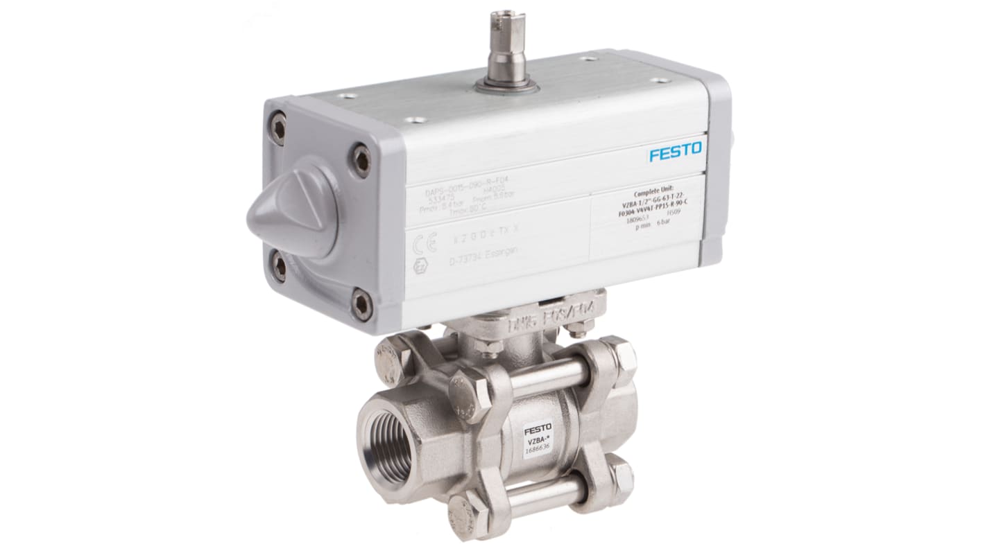 Festo Ball Valve type Pneumatic Actuated Valve