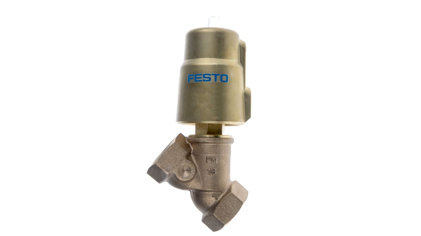 Festo Angle Seat type Pneumatic Valve, BSP 1in, 10 bar