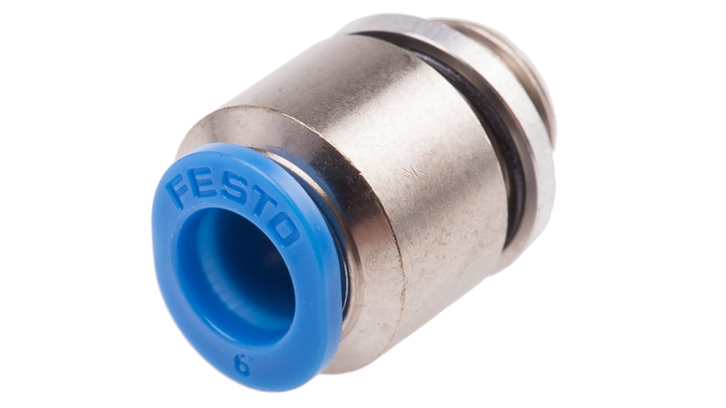 Adaptateur droit fileté Festo QS vers Enfichable 6 mm G 1/8 Mâle