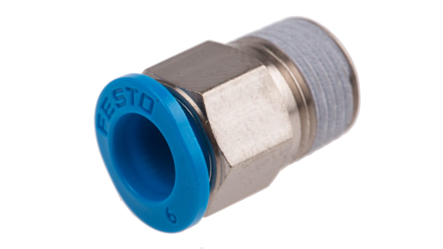 Adaptateur droit fileté Festo QS vers Enfichable 6 mm R 1/8 Mâle