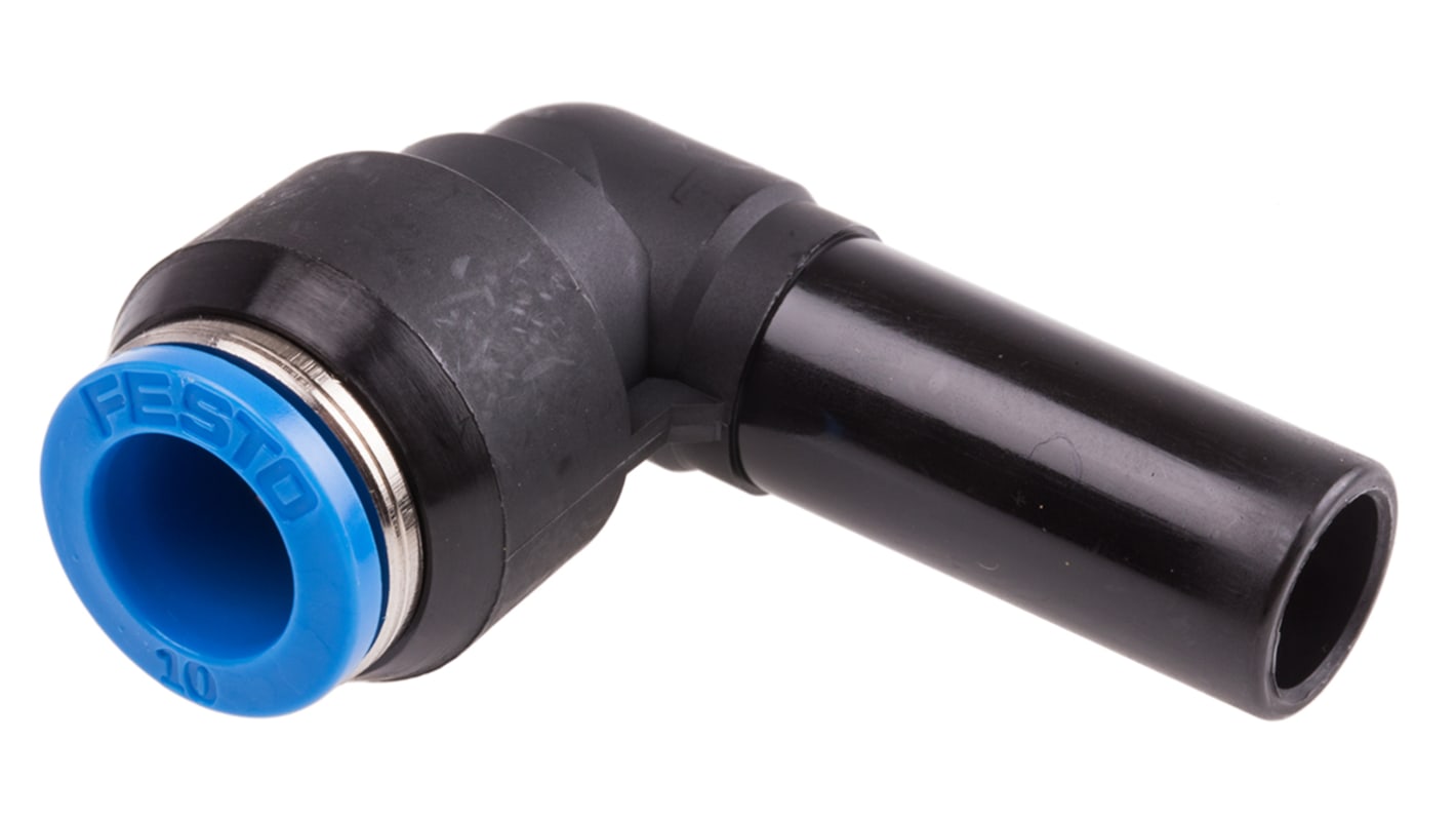 Festo QSL Series Elbow Tube-toTube Adaptor, Push In 12 mm to Push In 10 mm, Tube-to-Tube Connection Style, 153064