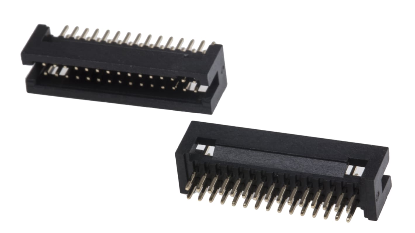 RS PRO Straight Through Hole PCB Header, 30 Contact(s), 1.27mm Pitch, 2 Row(s), Shrouded