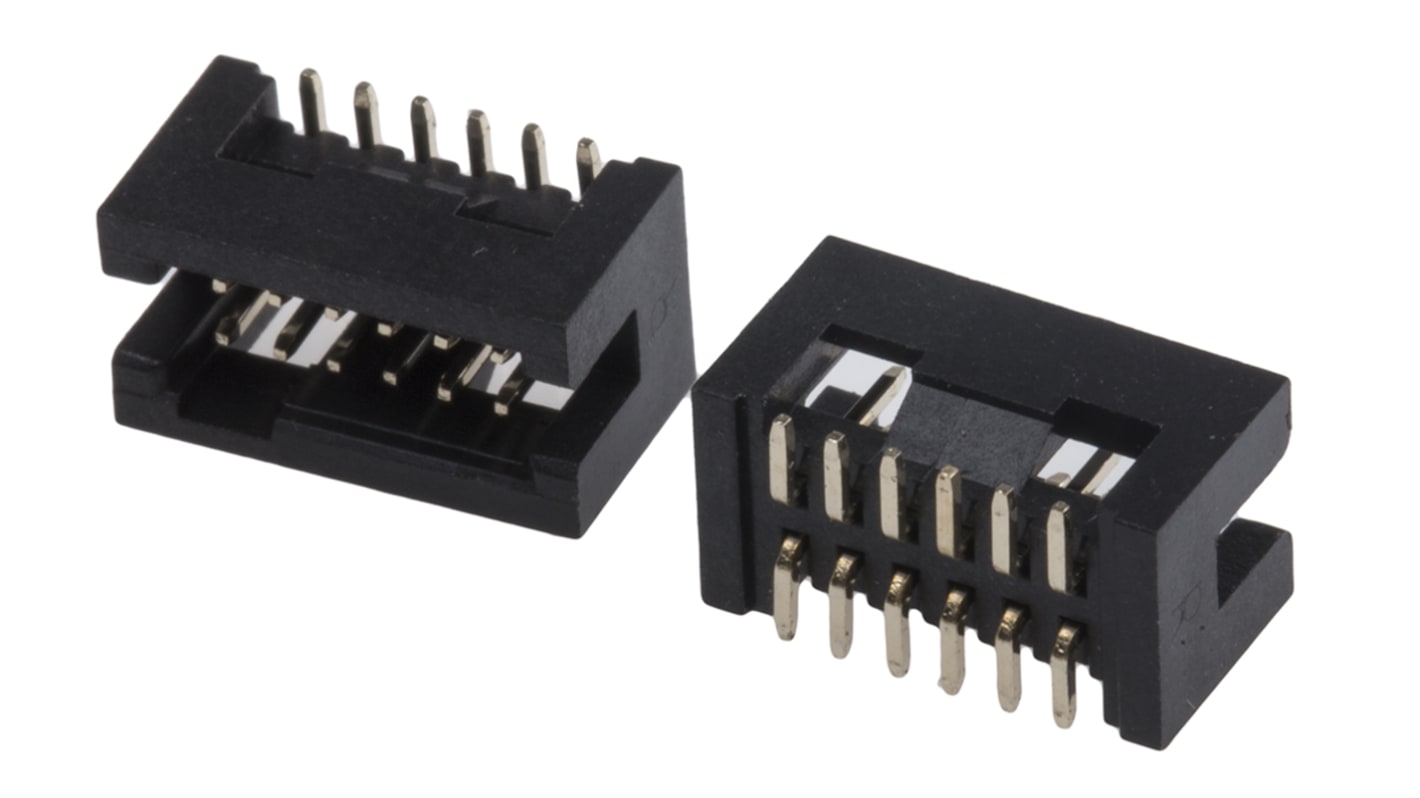 RS PRO Straight Surface Mount PCB Header, 12 Contact(s), 1.27mm Pitch, 2 Row(s), Shrouded
