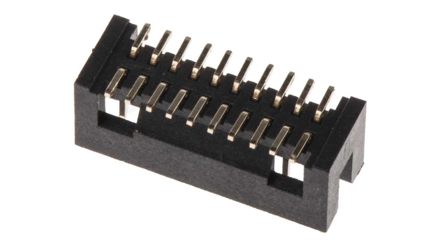 Conector macho para PCB RS PRO de 20 vías, 2 filas, paso 1.27mm, para soldar, Montaje Superficial