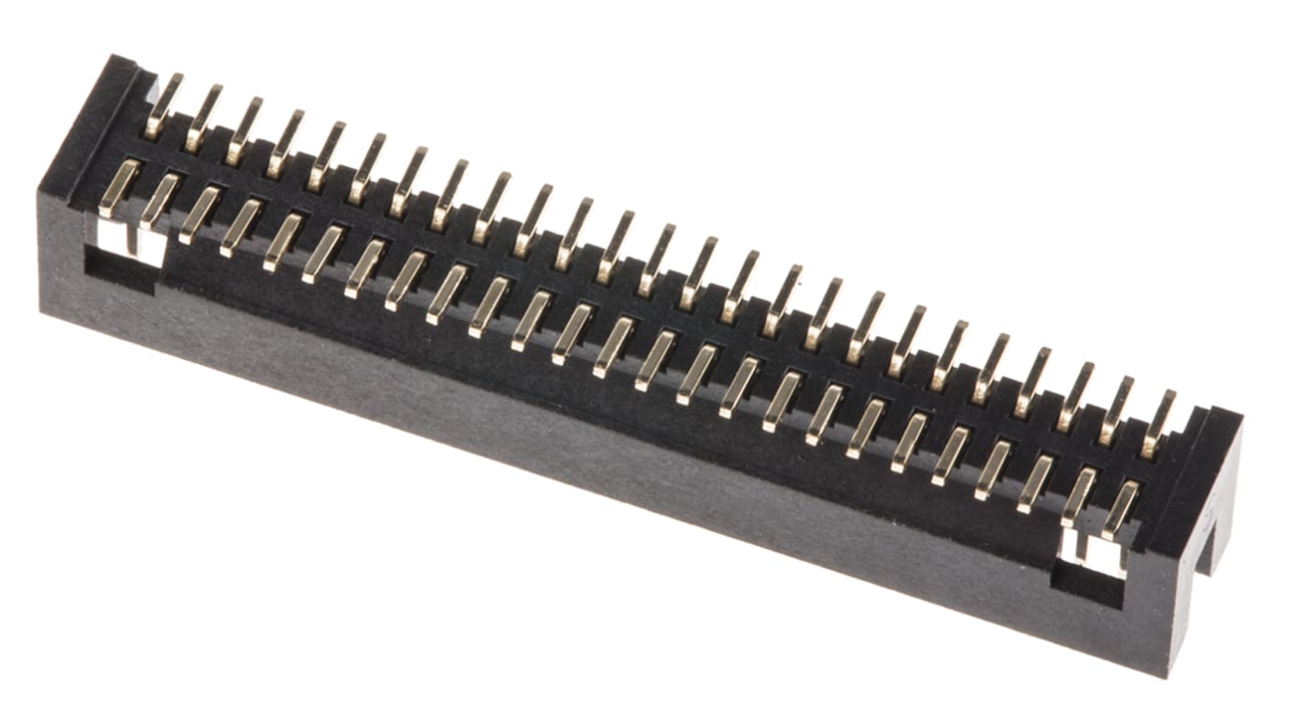 RS PRO Straight Surface Mount PCB Header, 50 Contact(s), 1.27mm Pitch, 2 Row(s), Shrouded