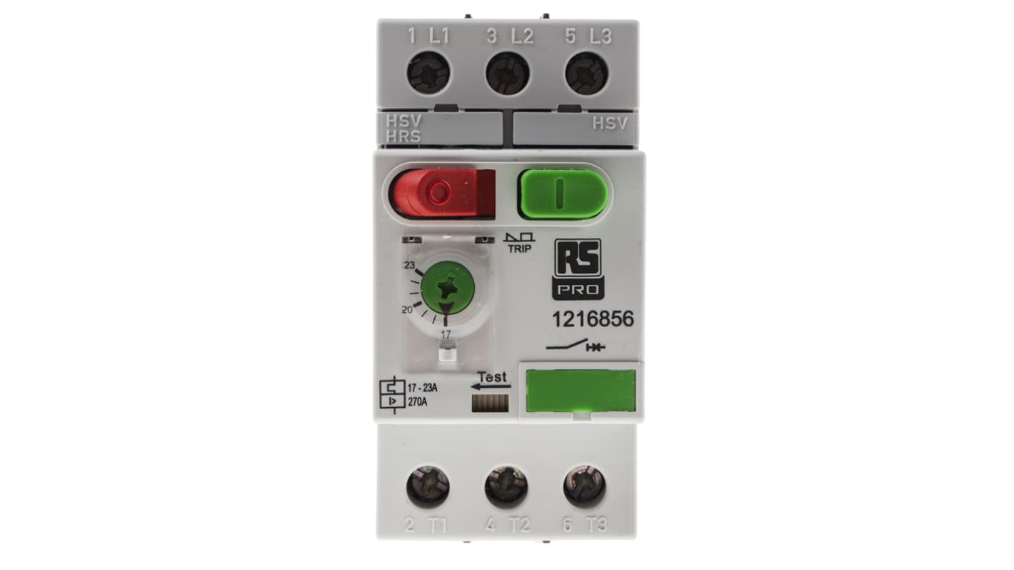 Interruttore automatico del motore RS PRO, 17 → 23 A.