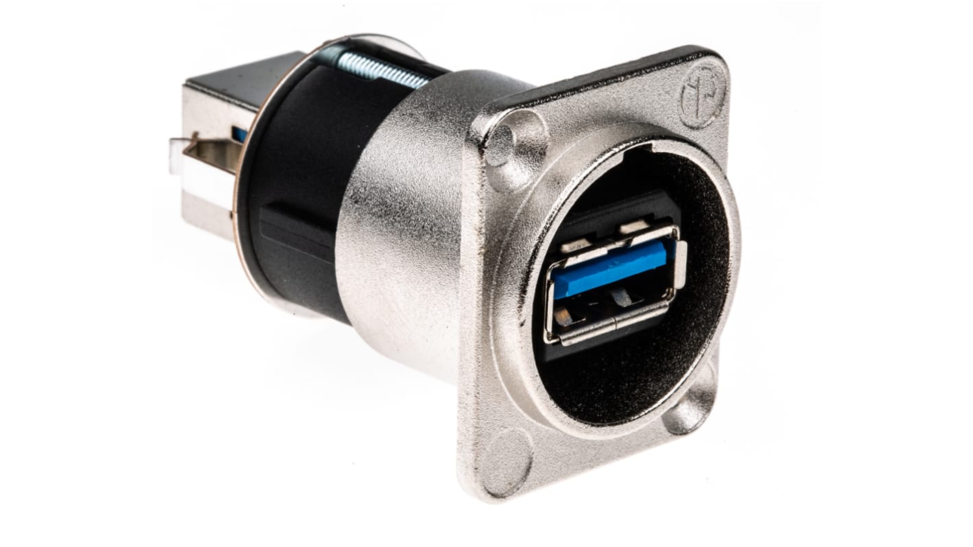 Neutrik USB 3.0 Feedthrough Gender Changer for use with USB 3.0 Connectors