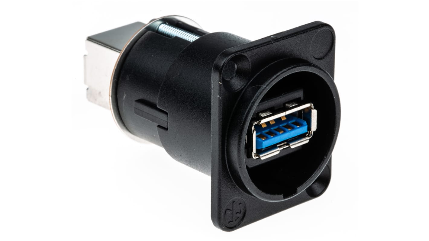 Neutrik USB 3.0 Feedthrough Gender Changer for use with USB 3.0 Connectors