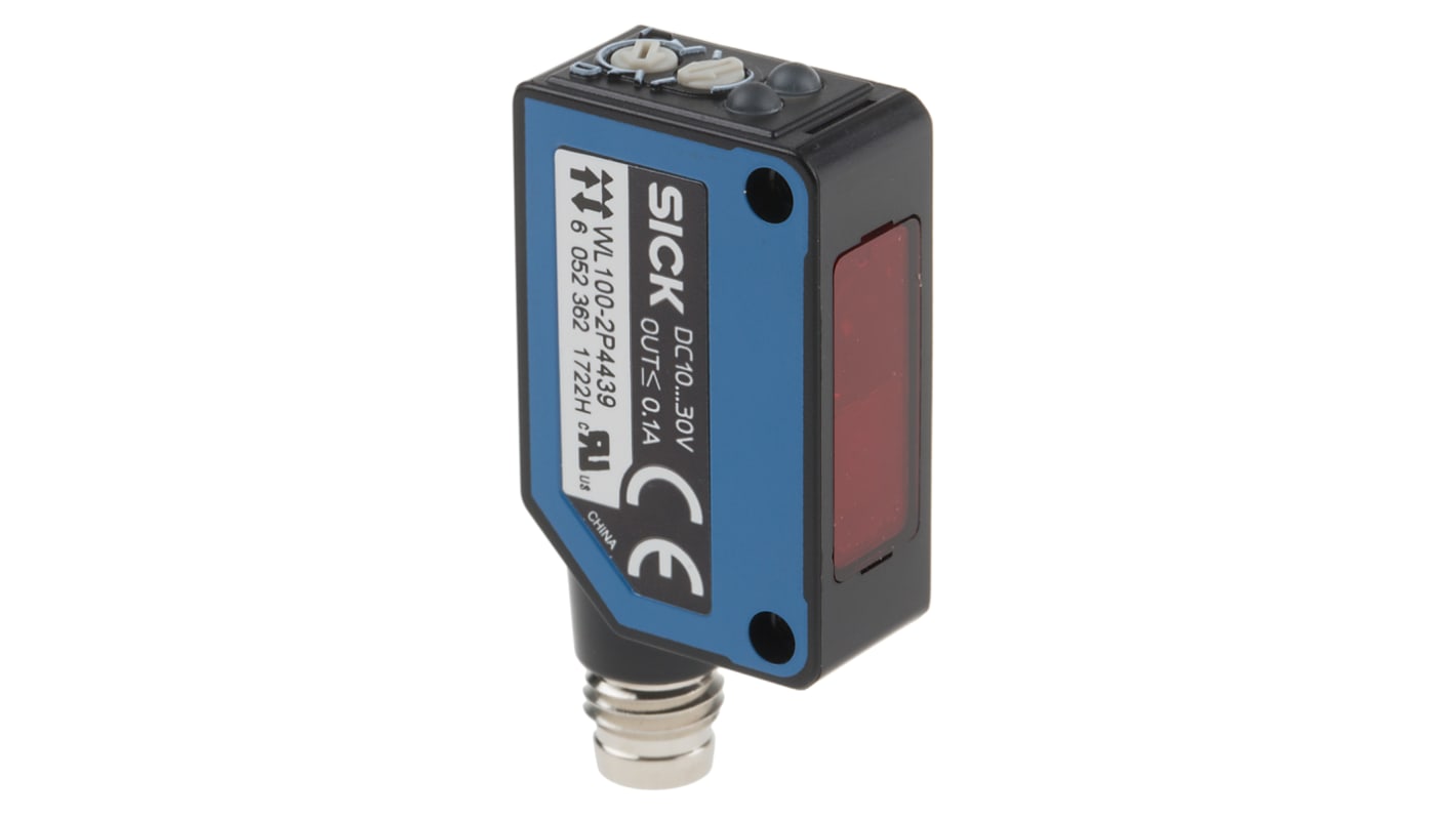 Rs-Online Sensore fotoelettrico Rettangolare SICK a retroriflessione rilevamento 10 mm → 7 2 m. uscita PNP