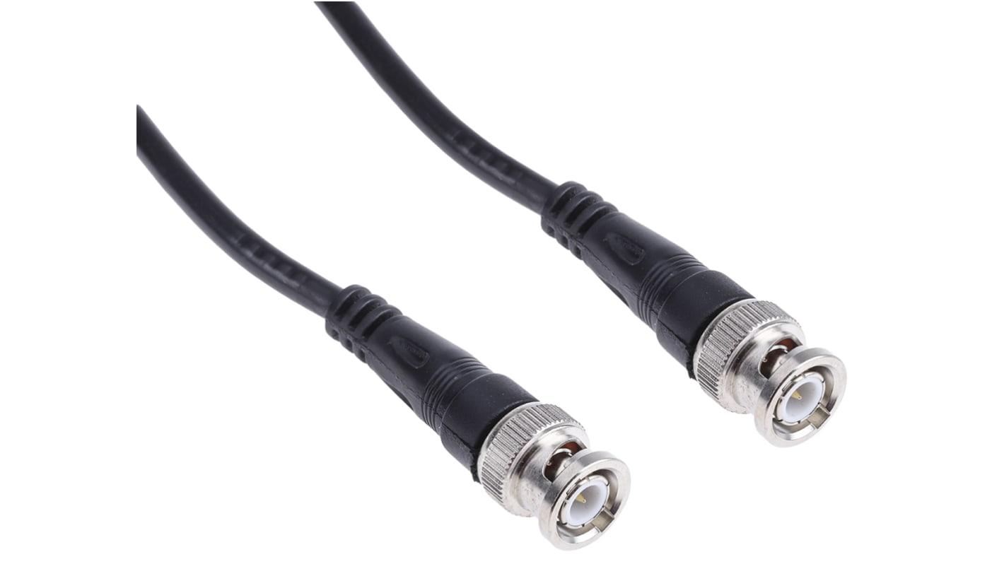 RS PRO Male BNC to Male BNC, 2m, RG58 Coaxial, Terminated50 Ω