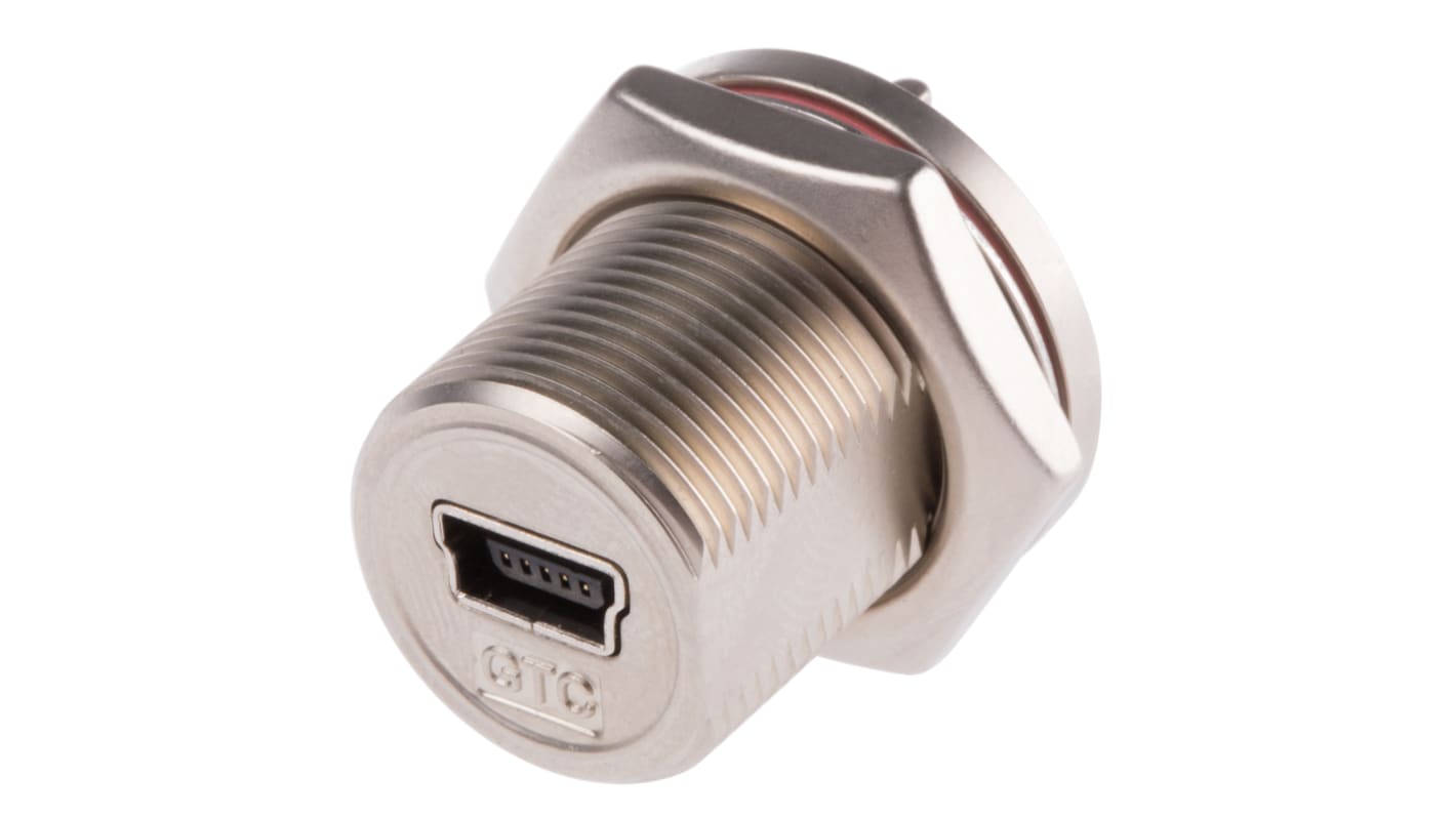 Connettore USB Mini tipo B RS PRO Femmina, Montaggio a pannello