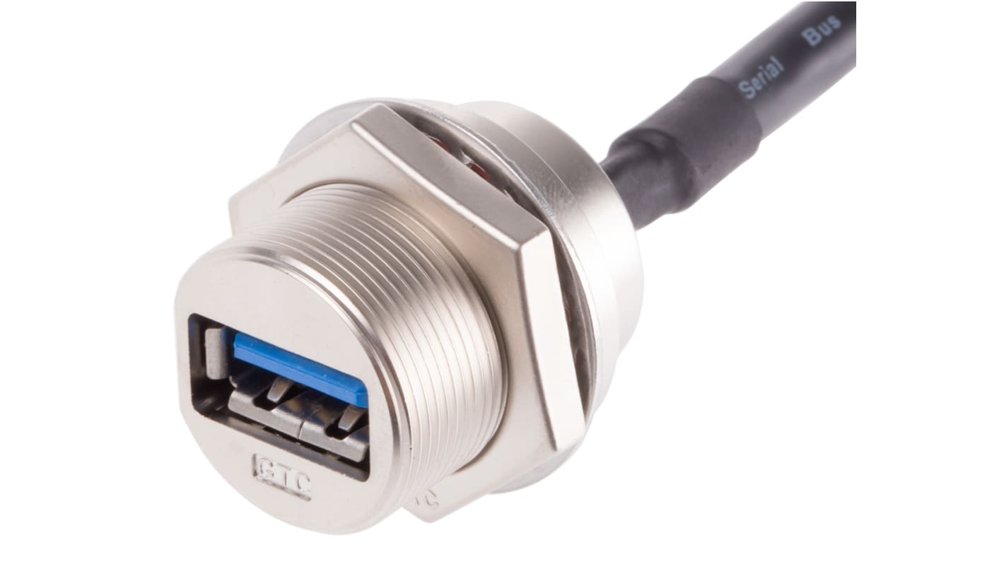 Kabel USB Złącze A USB A Złącze B USB A Przewód przedłużający USB USB 3.0 kolor: Czarny
