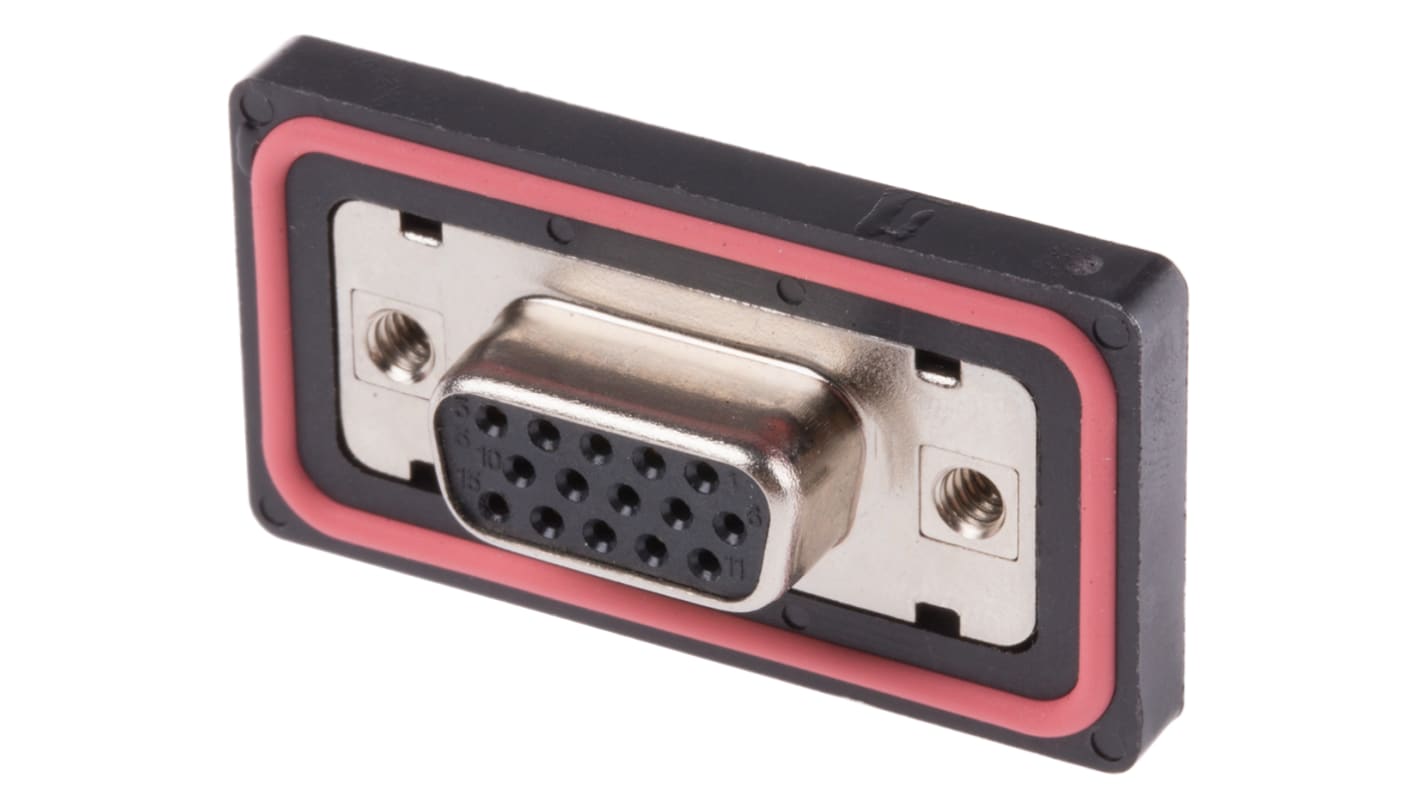 RS PRO 15 Way Panel Mount D-sub Connector Socket