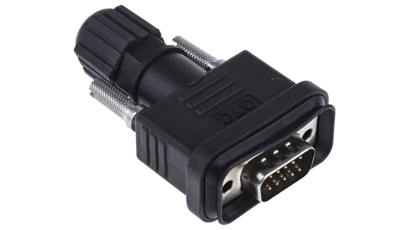 RS PRO 15 Way Cable Mount D-sub Connector Plug