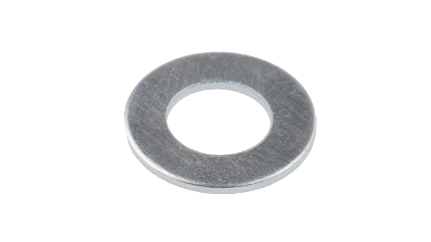 Bright Zinc Plated Steel Plain Washers, M6, BS 4320