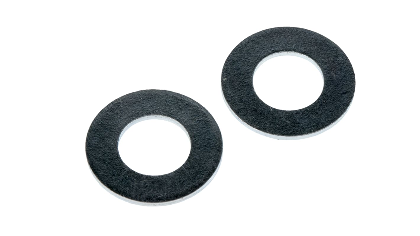 RS PRO Bright Zinc Plated Steel Plain Washers, M8, BS 4320