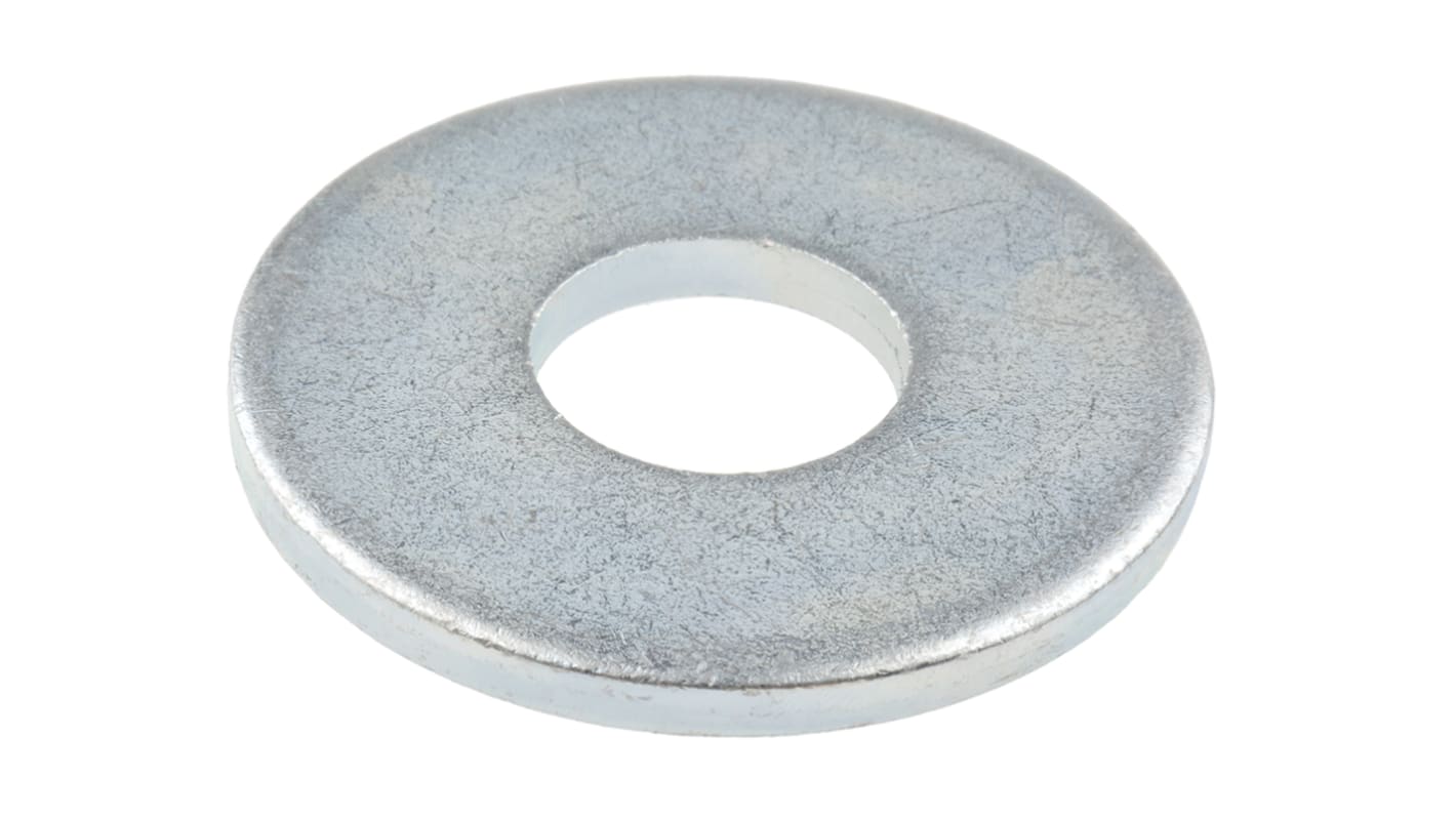 Bright Zinc Plated Steel Plain Washers, M20, BS 4320G