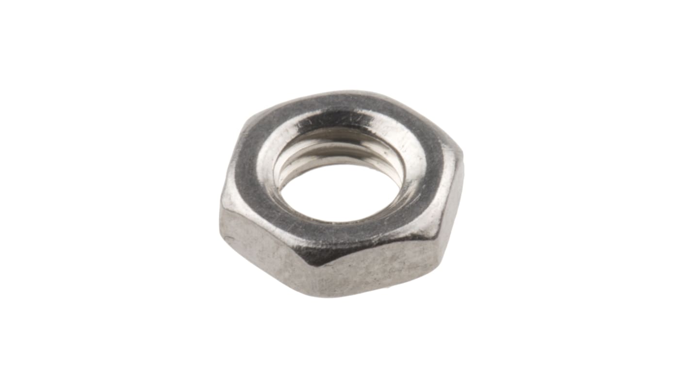 RS PRO Stainless Steel Hex Nut, DIN 439B, M5