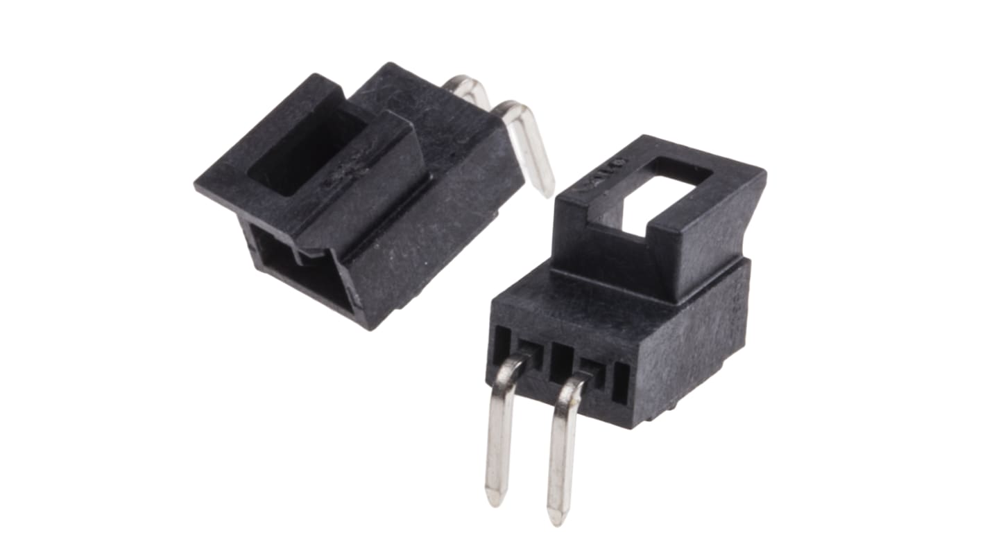 Molex 2p单排排针 直角线对板连接器, 2.5mm间距, 6.5A, 300.0 V, THT安装, Nano-Fit系列