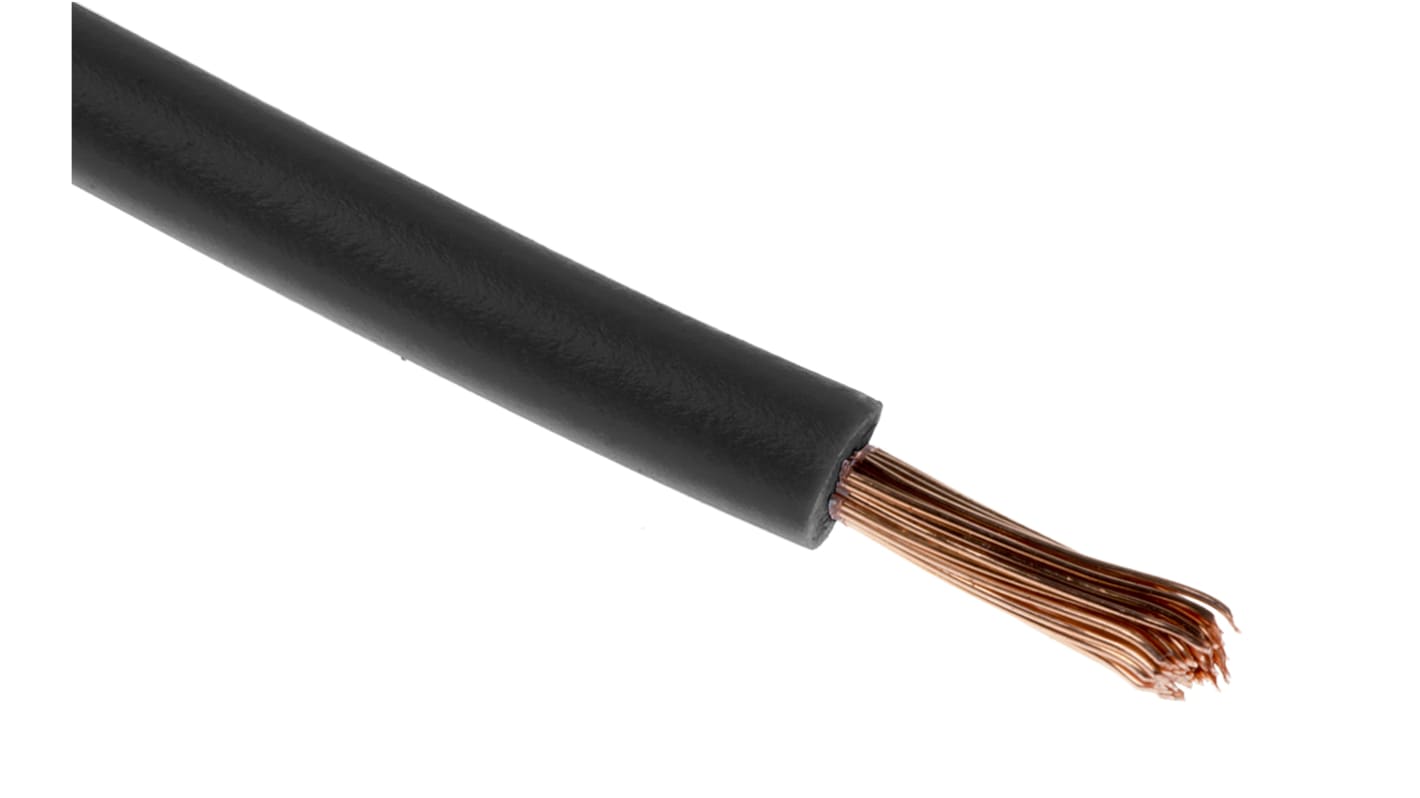 Fils de câblage RS PRO, 3 mm², Noir, 30m, 600 V