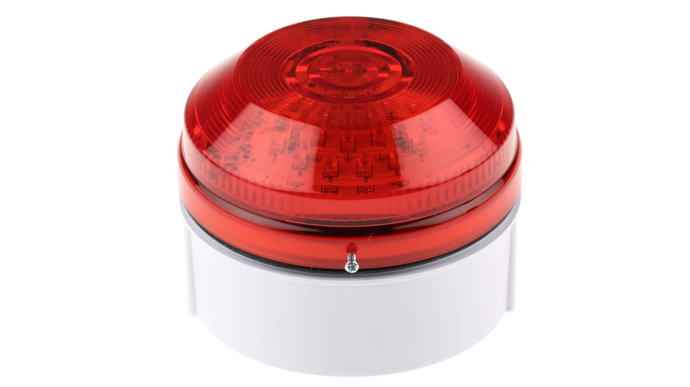 Indicador luminoso Moflash serie LED195, efecto Intermitente, LED, Rojo, alim. 20 → 30 V ac / dc