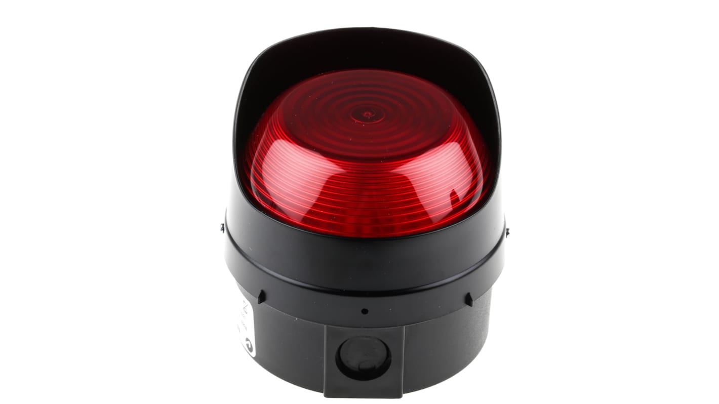 Moflash LED TL Series Red Steady Beacon, 20 → 30 V ac/dc, Surface Mount, Wall Mount, LED Bulb, IP65
