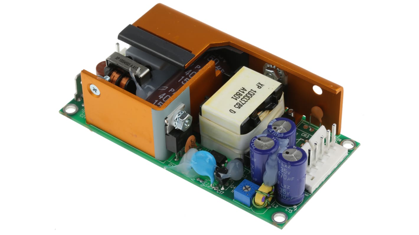 Alimentatore switching XP Power ECM60US24, 60W, ingresso 120 → 370 V dc, 90 → 264 V ac, uscita 24V cc,