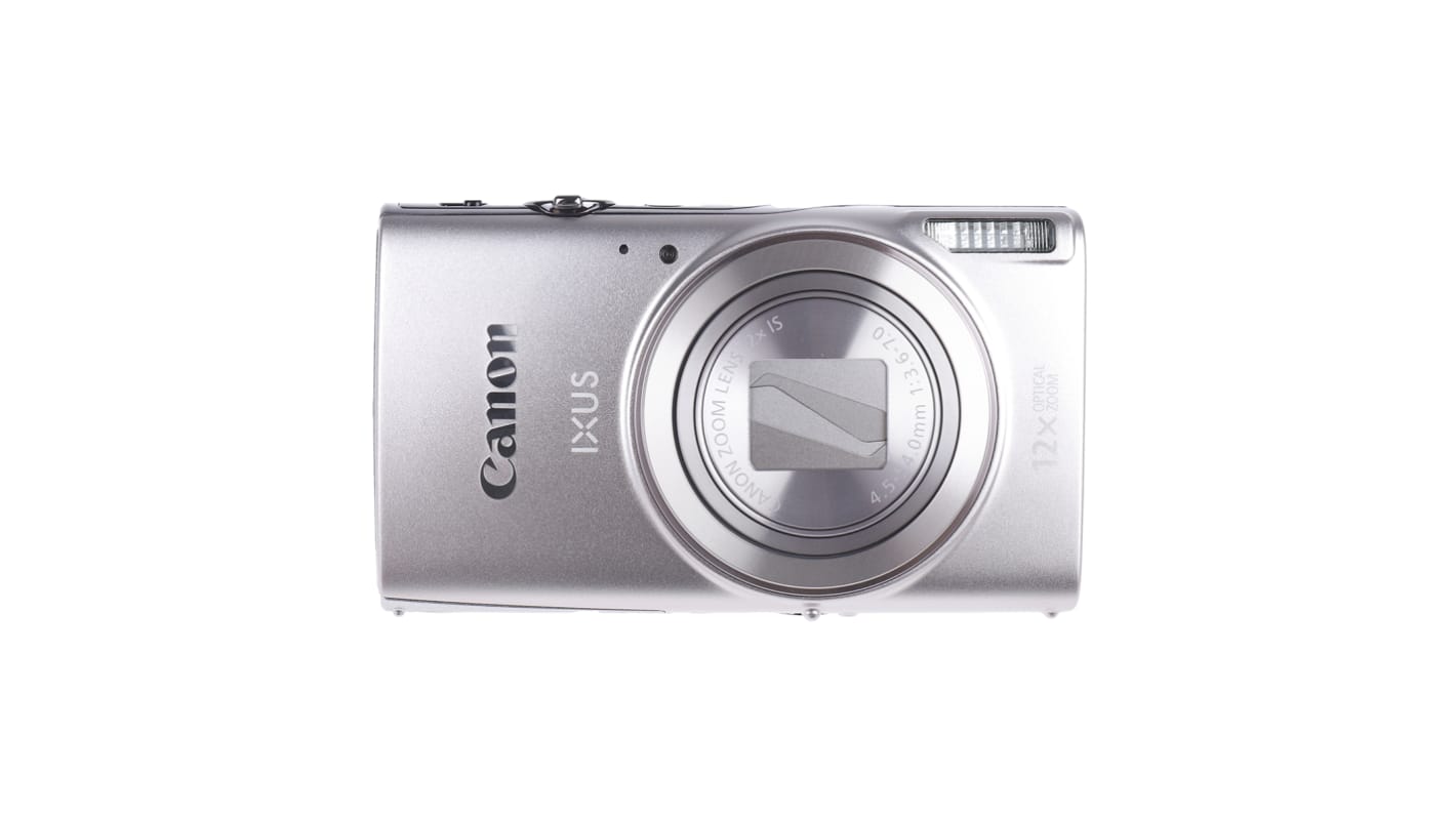 Canon IXUS 285 HS Kompakt Digitalkamera 3Zoll LCD 20.2MP 12X Optischer Zoom 4X Digital Zoom Silber WLAN