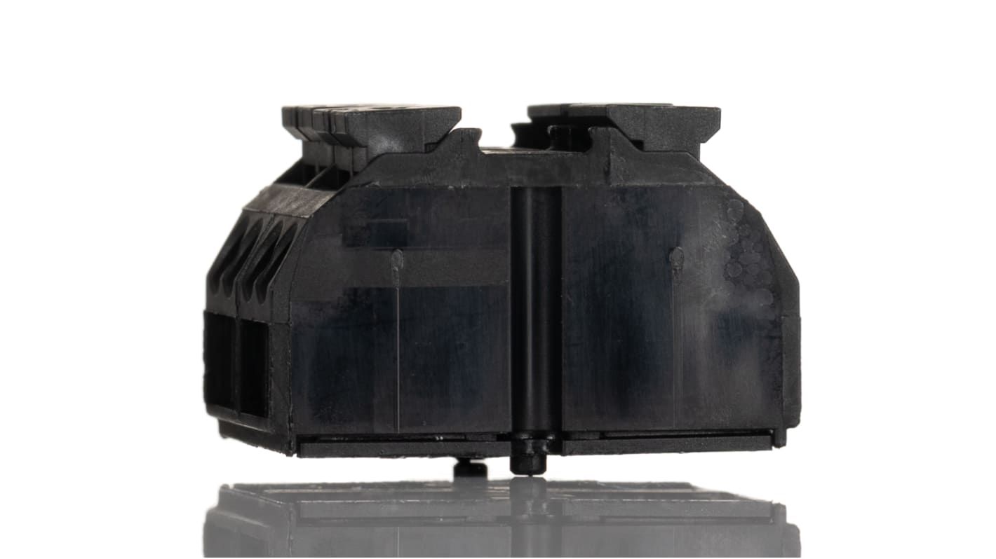 WAGO 端子ストリップ, 2極, 32A, 20 → 12 AWG、, プッシュインケージクランプ