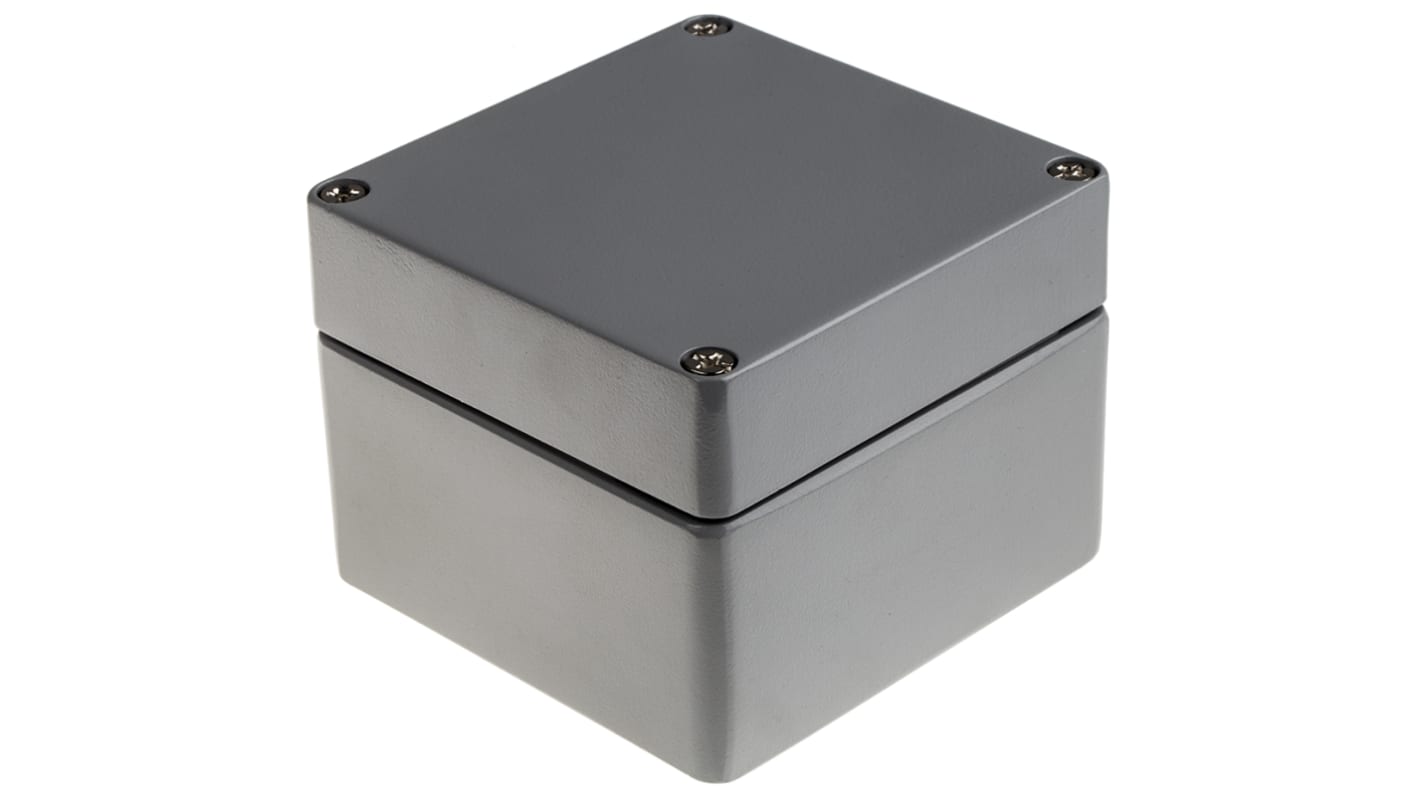 RS PRO 防爆铝外壳, IP65, IP66, IP67, IP68, 灰色, 91 x 122 x 120mm