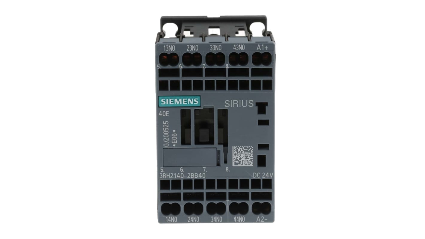 Siemens SIRIUS Innovation 3RH2 Leistungsschütz, 690 V ac / 10 A 4 Schließer 4-Hilfskontakte