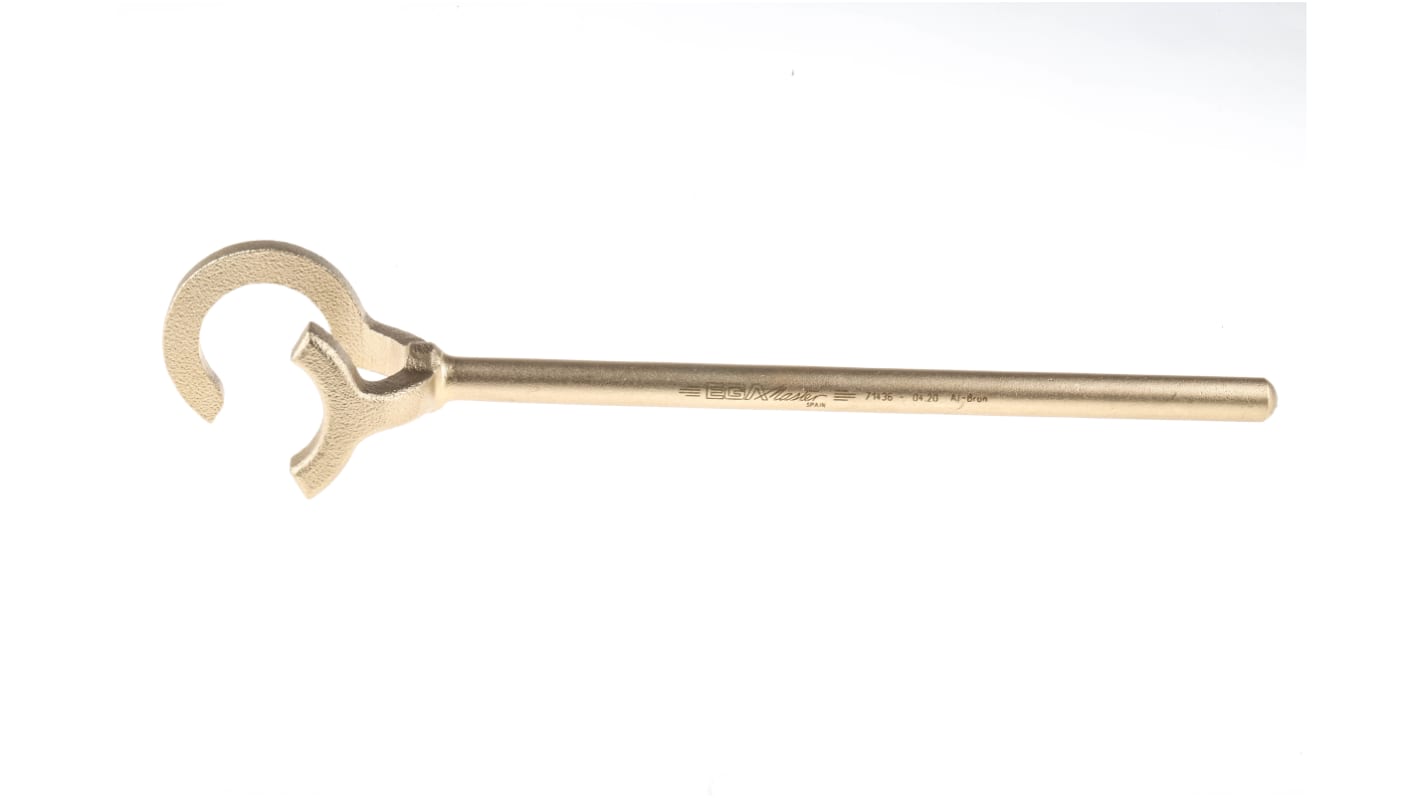 Ega-Master 71436 380mm Hook Spanner Aluminium Bronze