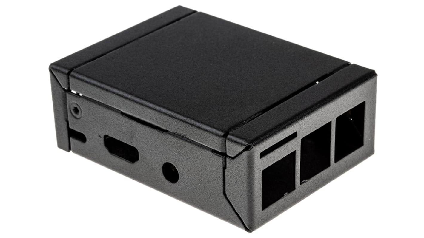 nVent SCHROFF Metal Case for use with Raspberry Pi 2, Raspberry Pi 3 in Black