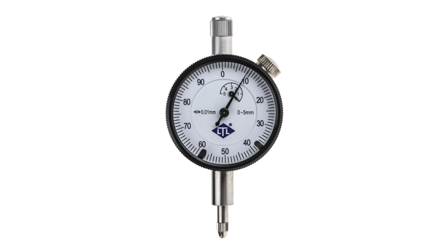 RS PRO 千分表 0 → 5 mm 精度0.005 mm 公制