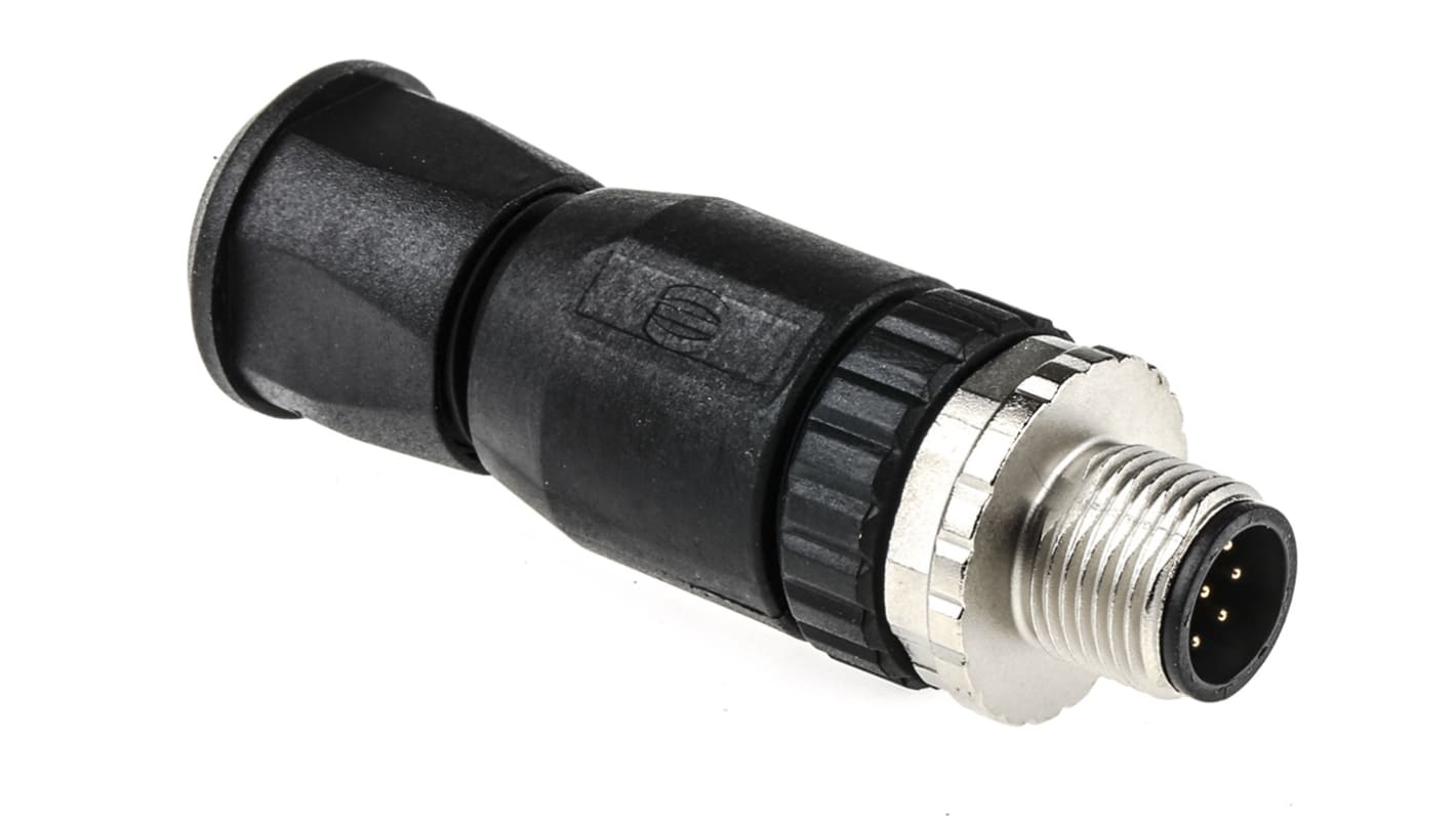 HARTING Circular Connector, 8 Contacts, Cable Mount, M12 Connector, Plug, Male, IP67, M12 Series