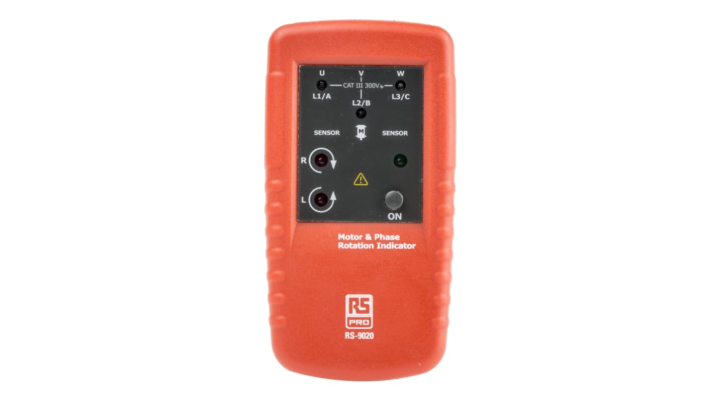 Tester di rotazione di fase RS PRO RS9020, CAT III 600V, 400Hz max