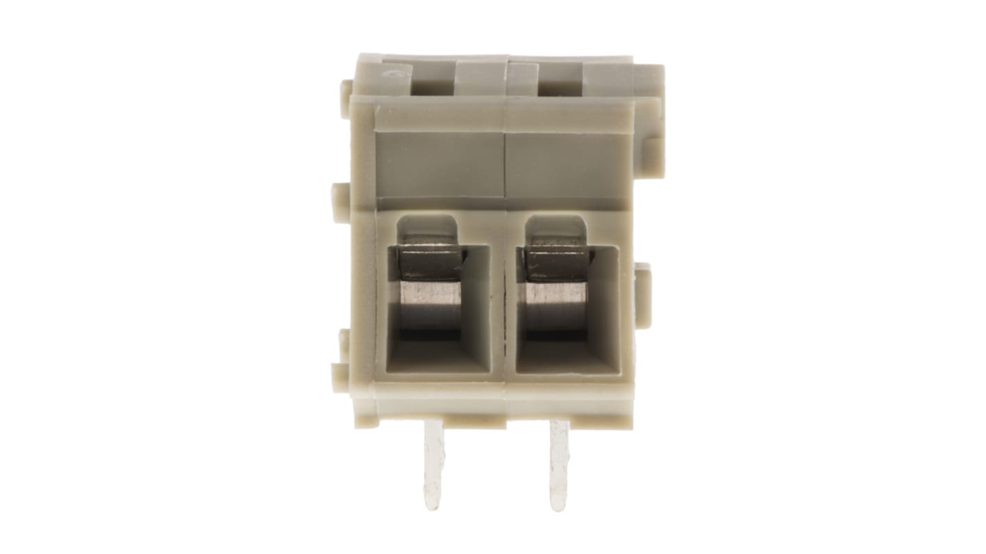 Morsettiera per circuito stampato TE Connectivity Femmina a 2 vie, 1 fila, passo 5mm, Montaggio con foro passante