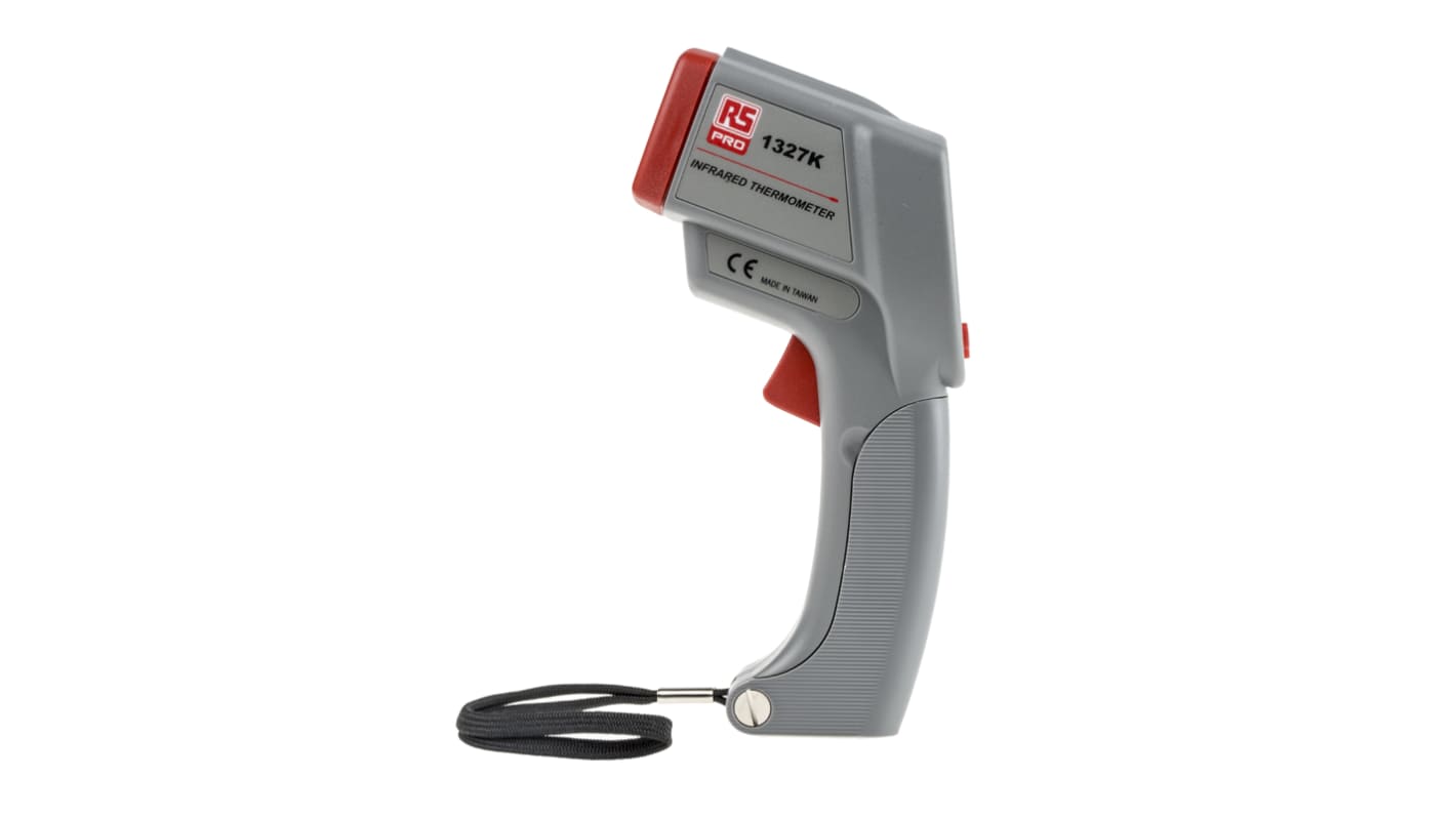 RS PRO 1327K Infrared Thermometer, -150°C Min, +1350°C Max, ±0.1 % Accuracy, °C and °F Measurements