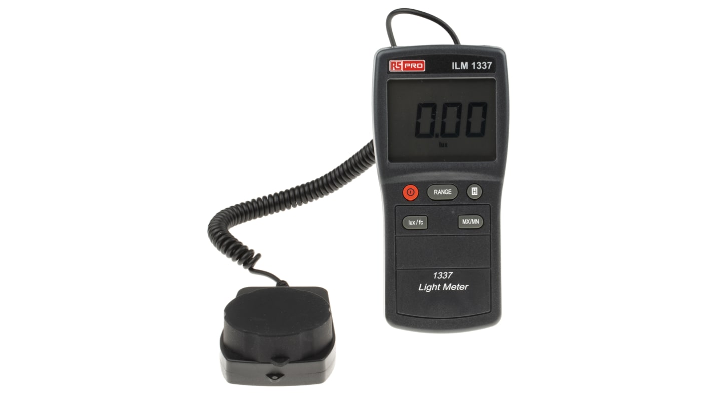 RS PRO ILM 1337 Luxmeter, 0,01 lx, ±3 % ± 5 Stellen