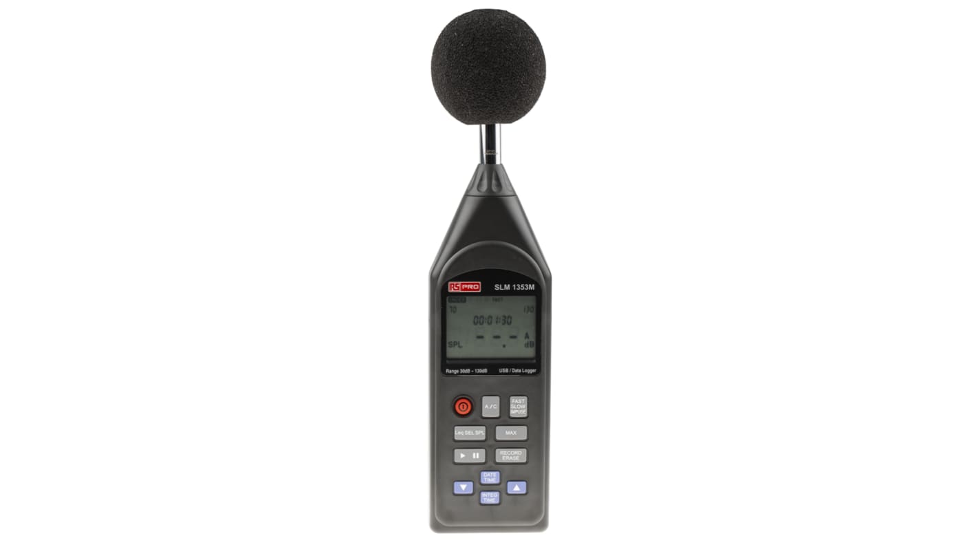 RS PRO SLM1353M A/C计权声级计, 30dB至130dB, ANSI S 1.4：1983 2 型，IEC 61672-1:2013 2 类