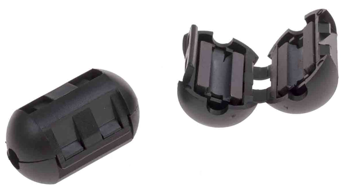RS PRO Openable Ferrite Clamp, 16.5 Dia. x 29.5mm, For Computer Peripherals, Digital TV, Internal & External Power