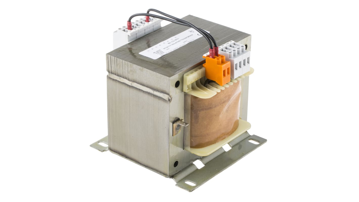 Transformator do zabudowy Napięcie wtórne 2 x 115V ac 1000VA Napięcie pierwotne 208V ac 2-wyjściowy 90% RS PRO