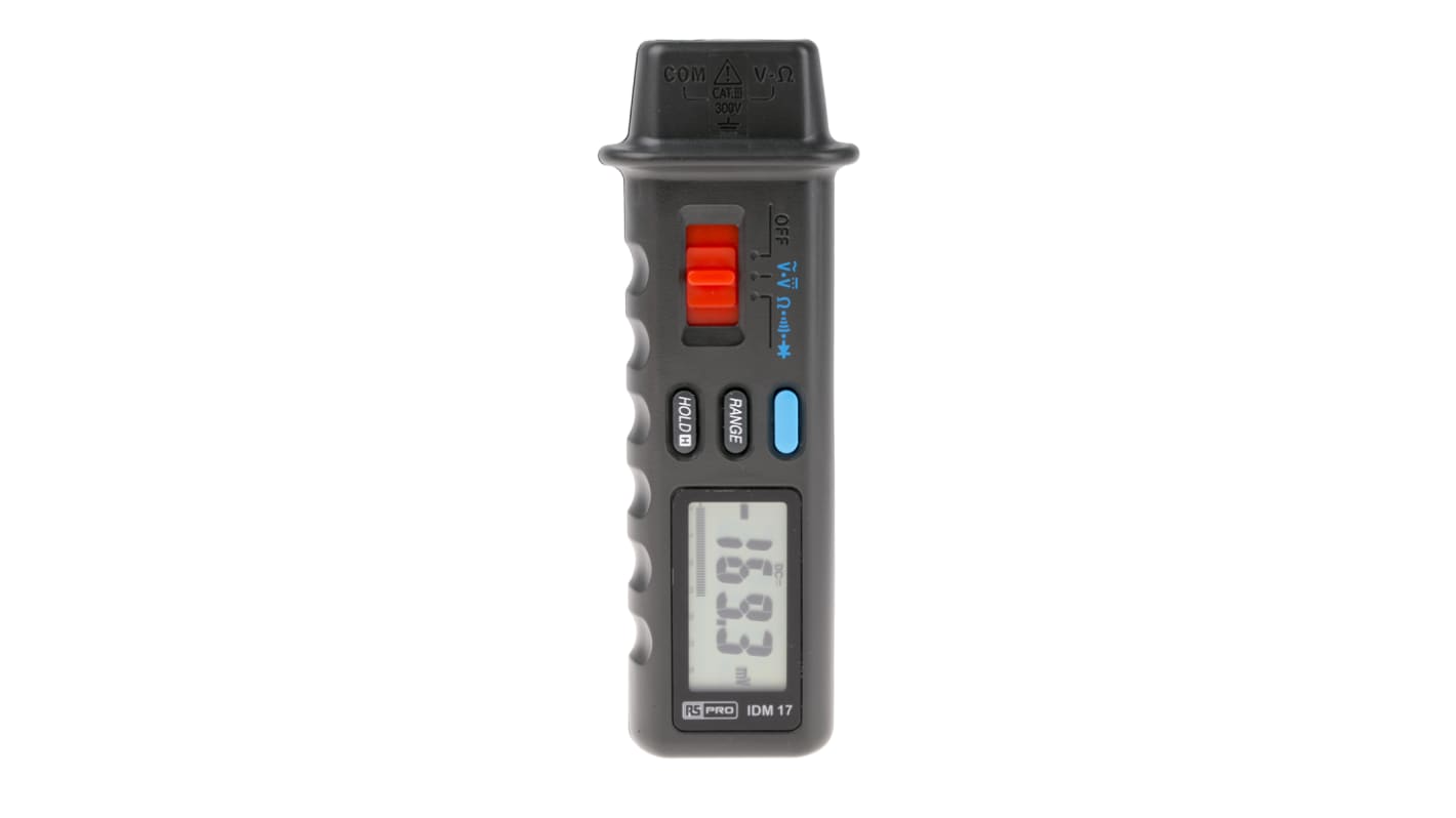 RS PRO IDM17 Handheld Digital Multimeter, 100A ac Max, 600V ac Max - RS Calibrated